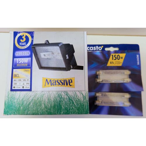 Projecteur Halogène 150w + 4 Ampoules De Rechange
