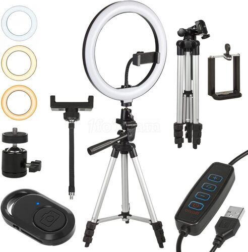 Anneau Lumineux à éclairage Led Maclean 10" Avec Trepied