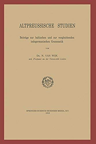 Altpreussische Studien