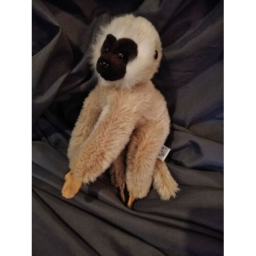 Peluche Singe Beige Marron Scratches Silverio Russ Berrie