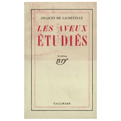 Les Aveux Étudiés