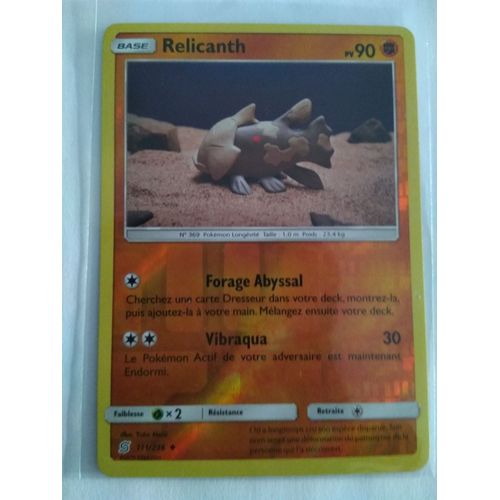 Carte Pokémon Française Reverse 111 /236 Relicanth Harmonie Des Esprits