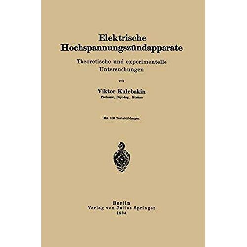 Elektrische Hochspannungszündapparate