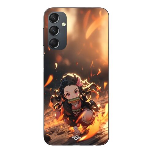 Coque Pour Samsung Galaxy A04s Demon Slayer Nezuko 3d Art Anime Manga Maniacase