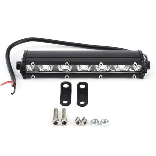7 Pouces 6 Led 30w 6000lm Voiture Travail Bande Barre Toit Conduite Spot Flood Lamp 9-36v