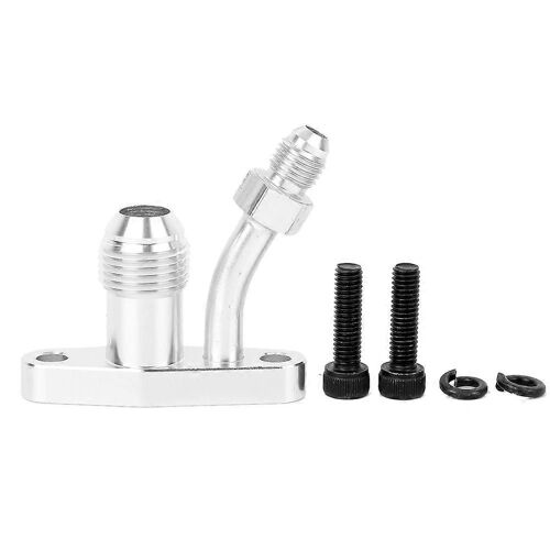 M6x 10mm Turbo Oil Feed Return Bride Raccord En Alliage D'aluminium Convient Pour Garrett Gt12 Gt1241