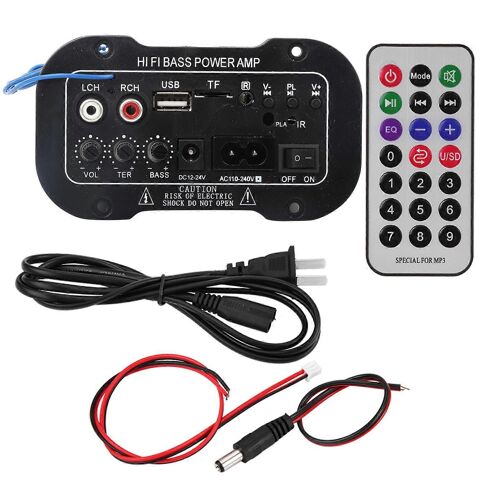 5 Pouces Auto Voiture Numérique Bluetooth Amplificateur Hifi Bass Haute Puissance Stéréo Audio AMP