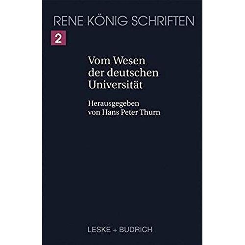 Vom Wesen Der Deutschen Universität