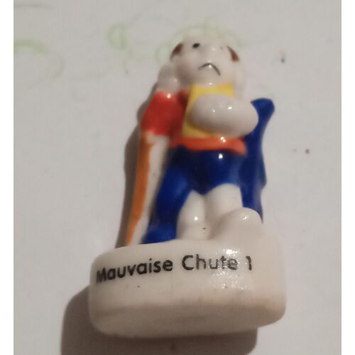 Fève Brillante - Série Sports D' Hiver - " Mauvaise Chute 1 " - Brioche Pasquier - 2010