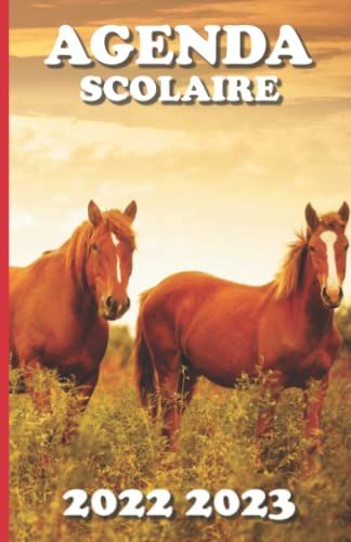 Agenda Scolaire: Cheval | Planificateur Avec Une Page Par Jour Et Un Calendrier Pour Planifier Toute L'année Scolaire | Idéal Pour Un Usage Scolaire ... | Format Pratique 13 X 20 Cm (French Edition)
