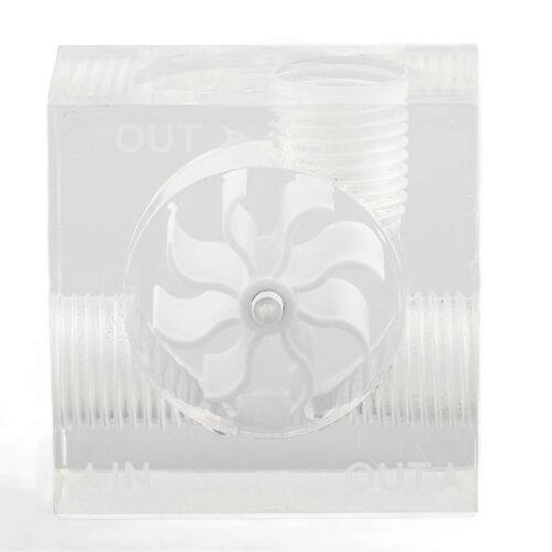 Indicateur d'écoulement de refroidissement par eau acrylique G1/4in Filetage Accessoires informatiques LSJ PM3 (blanc)