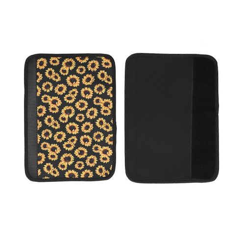 2pcs Ceinture De Sécurité Épaulettes Coussins Souples Tournesol Motif Confortable Conduite Universelle Pour Voiture
