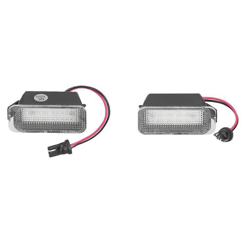 Paire De Feux De Plaque D'immatriculation De Voiture Led 12v 3w En Plastique Plug And Play Pour Ford Focus Mk2 Da3 5d 2006 ?2010