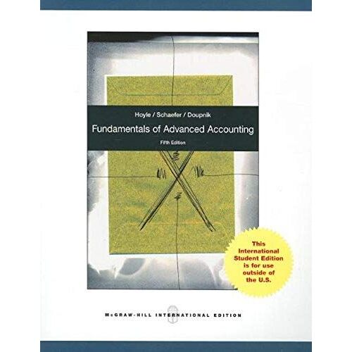 Fundamentals Of Advanced Accounting