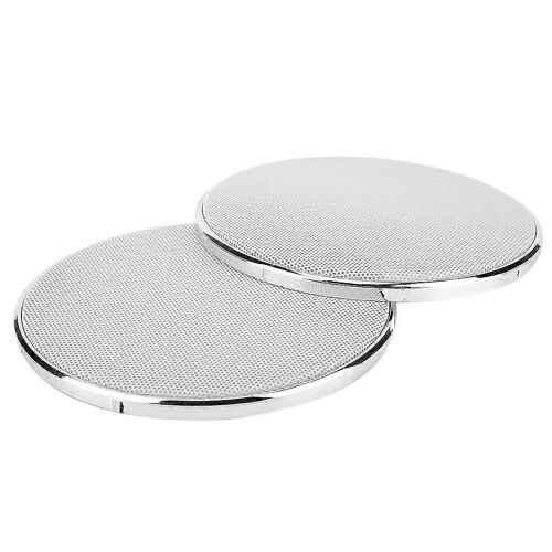5in Cadre En Plastique White Mesh Car Audio Haut-Parleur Grill Guard Protector Cover (2pcs)