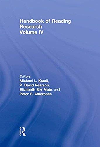 Handbook Of Reading Research, Volume Iv