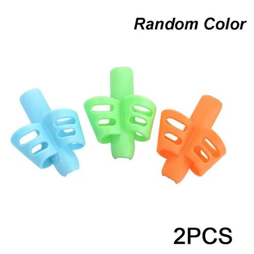 2 Pcs Crayon Poignée Facile À Utiliser Confortable Conception Creuse Aide À L'écriture Outil De Poignée Pour Les Enfants Pour L'école À La Maison