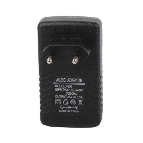 48V 0.5A Mur POE Injecteur Ethernet Adaptateur IP Téléphone/Caméra Alimentation EU Plug