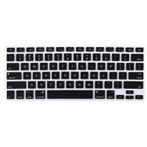 Housse de clavier pour MacBook Font Matching Protecteur de clavier en silicone étanche à la poussièreBlack US Version 11 pouces Air (A1465)