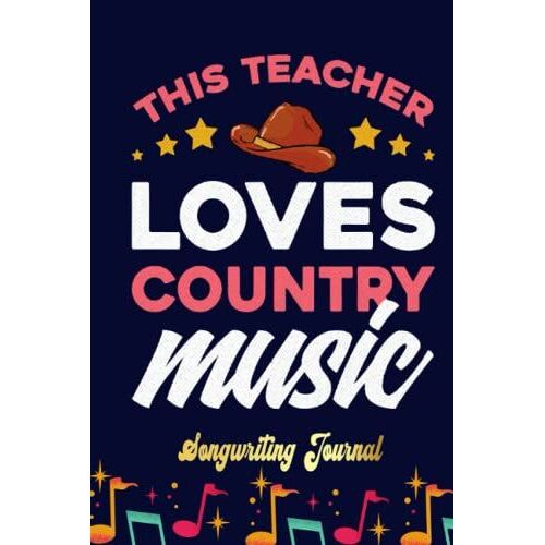 Country Music Festival Design Country Lover Songwriting Journal: Blank Sheet Music 100 Pages For Music, Writing Your Own Lyrics, Melodies And Chords, For Musicians, Chord