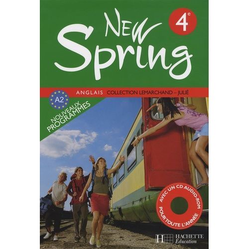 Anglais 4e New Spring - (1 Cd Audio)