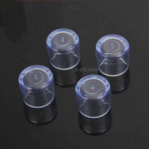 4x Caoutchouc Meubles Table Chaise Leg Floor Leg Pieds Cap Cover Protectors Round