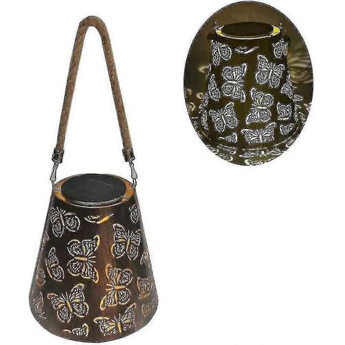 Portable Fer Lampe De Jardin Lanterne Solaire Lampe D'extérieur Lampe De Décoration De Jardin Extérieur Pour Jardin