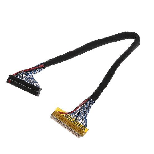 Câble LVDS 8 bits FIX-30 broches 2ch pour contrôleur de panneau LCD / LED 17-26 pouces 25cm