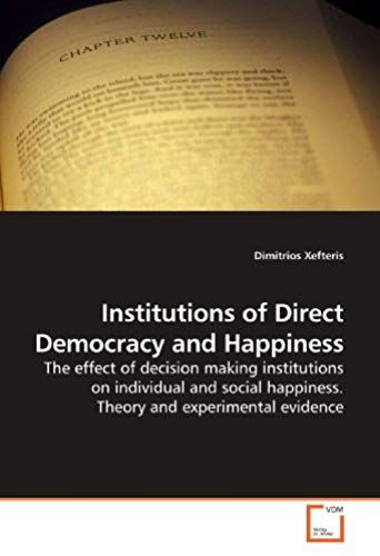 Institutions Of Direct Democracy And Happiness