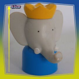 Figurine Série Babar Vintage - Buste Babar