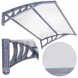 Auvent Pour Porte D'entrée - Springos - 150x75cm - Aluminium - Polycarbonate - Design Moderne