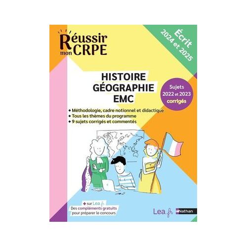 Ebook - Crpe 2024-2025 Histoire Géographie Emc Épreuve Écrite D'application + Sujets Corrigés Et Ressources En Ligne