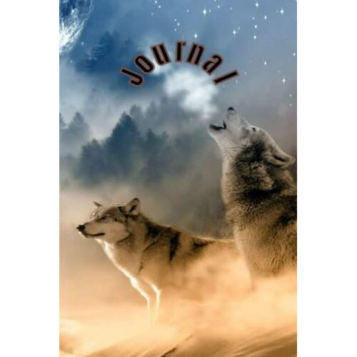 Wolf Journal: Lined Journal - With Beautiful Sandstone Cover:6x9 Journal With 120-Pages: Diary, Prayer, Gratitude, Writing, Travel, Work, School, ... For, Men Women Grandparents - 6x9 120 Pages