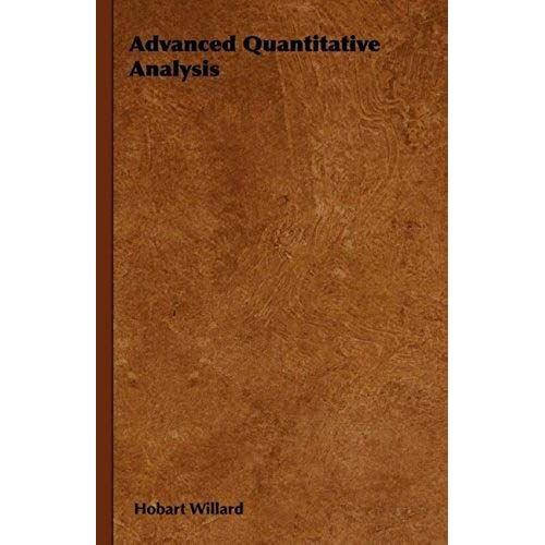 Advanced Quantitative Analysis