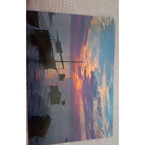 44 * Carte Postale Effet De Contre Jour Sur La Mer