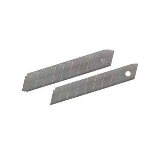 Lot de 10 lames 9 x 100 mm, sécable 7 segments, en acier trempé.