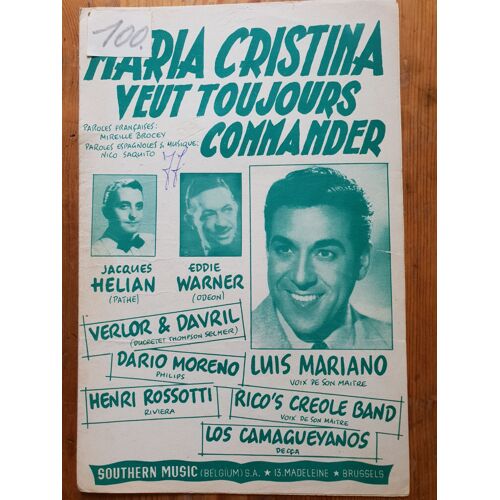 Maria Cristina Veut Toujours Commander