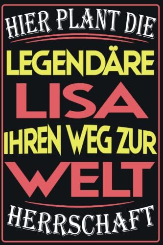 Lisa: Individuelles Personalisiertes Frauen Namen Blanko Notizbuch, Vorname Lisa / 110 Seiten. (Dutch Edition)