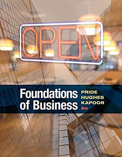Foundations Of Business
