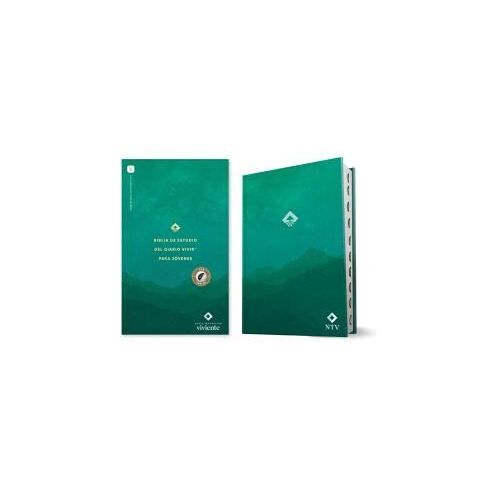 Biblia De Estudio Del Diario Vivir Para Jóvenes Ntv Con Filament (Tapa Dura, Verde, Índice, Letra Roja)