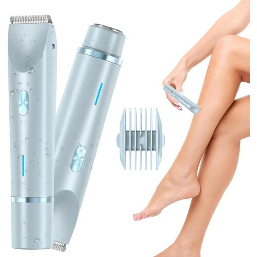 Kalanka-Rasoir Electrique Femme, Rechargeable Tondeuse Bikini Femme, Ipx7 Double Tête Rasoir Tondeuse Femme Pour Femmes, Jambes, Aisselles, Poils Pubiens