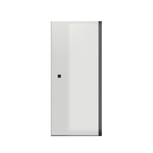Porte de Douche Pivotante 80x195 cm en Verre Trempé 8mm Anticalcaire - Noir - DARK ELEMENTARY
