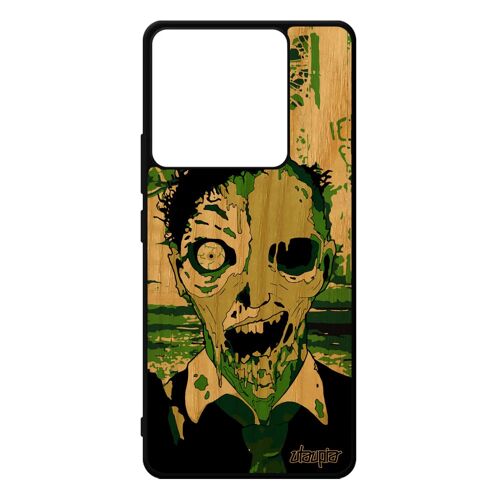 Coque Silicone Zombie Xiaomi Redmi Note 13 Pro 5g Bois Ville Mort Vivant Epouvante Squelette Personnalisé Telephone Gel Housse Vert