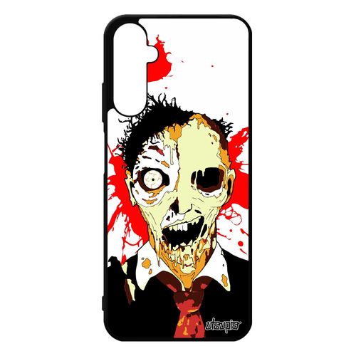 Coque Samsung Galaxy A05s Silicone Zombie Tache Gore Eclaboussure Sm-A057f/Ds Telephone Apocalypse Sang Orange Etui Made In France