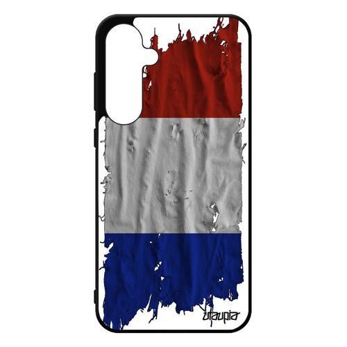 Coque Drapeau France Français A55 5g Silicone Tissu Foot Football Etui Jeux Olympiques Telephone Tricolore Antichoc Samsung Galaxy
