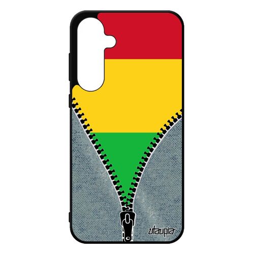 Coque En Silicone Drapeau Mali Malien Galaxy A55 5g Coupe Du Monde Basket Foot Jo Football Can Jeux Olympiques De Protection Samsung