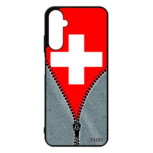 Coque Silicone Samsung A05s Drapeau Suisse Football Housse Foot Jeans Jeux Olympiques Mobile Alu Euro Caoutchouc Basket Jo De Galaxy