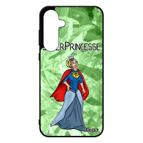 Coque Galaxy A55 5g Silicone Super Princesse Drole Original Personnalisé Comics Bd Housse Heros Texte Sm-A556b/Ds Telephone Samsung