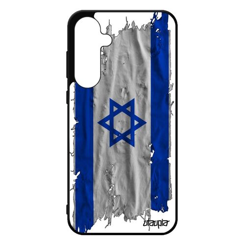 Coque A55 5g Silicone Drapeau Israel Israelien Noir Foot Jeux Olympiques Sm-A556b/Ds Tissu 4g Coupe Du Monde Basket Samsung Galaxy