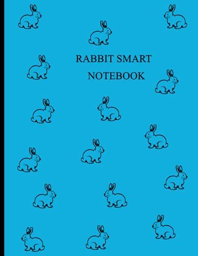 Rabbit Smart Notebook: Dotted Paper Notebook 8.5x11 Inches -8 Mm Spacing- 80 Pages-Birthday Gift:Teachers & Students |Interior Small Rabbit| Cyan Color Cover, Notebooks,Journals